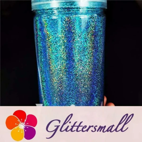 0.2mm Professional Cosmetic Glitter For Lip Gloss, Lipstick Holographic Sky Blue FCHL701