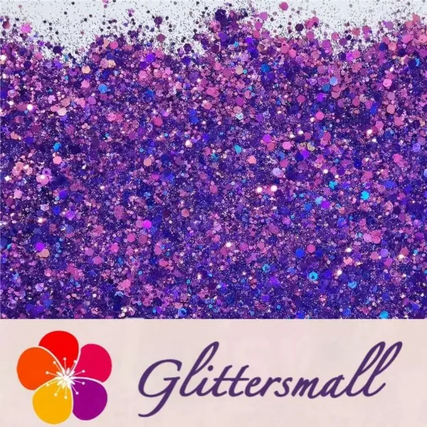 General Mixed Iridescent Phantom Purple Glitter C-BSL010