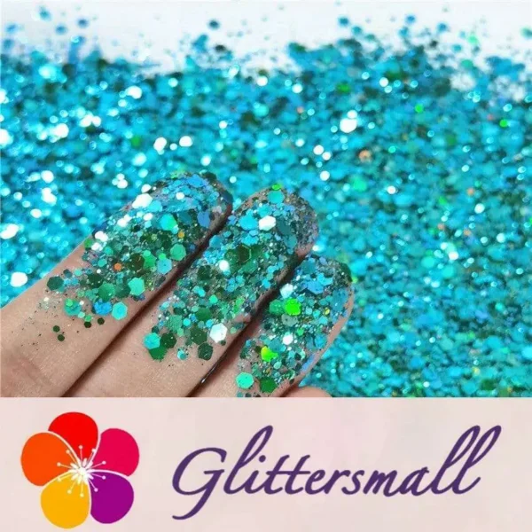 General Mixed Iridescent Phantom Lake Green Glitter C-BSL006