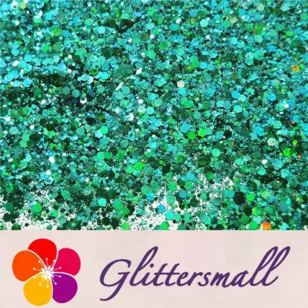 General Mixed Iridescent Phantom Lake Green Glitter C-BSL006