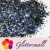 Holographic Black Cellophane Glitter Flakes Holo Shards LB01000 4x4