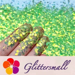 General Mixed Fluorescent Green High Brightness Glitter FC333A