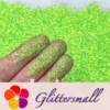 0.3mm Fluorescent Green High Brightness Iridescent Glitter FC333A