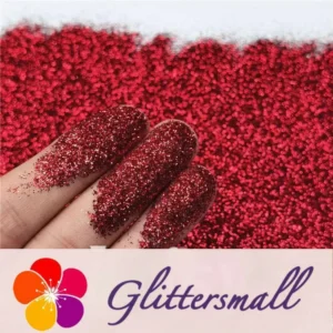 0.3mm Burgandy Wine Red Fine Glitter Pure Color B0304