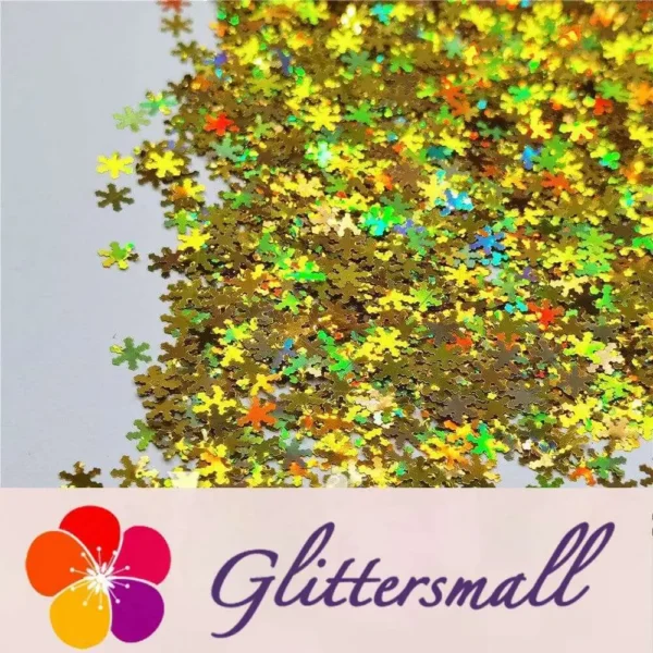 IMG_20200924_201019.webp 6mm Holographic Gold Snowflake Shaped Glitter LB0210
