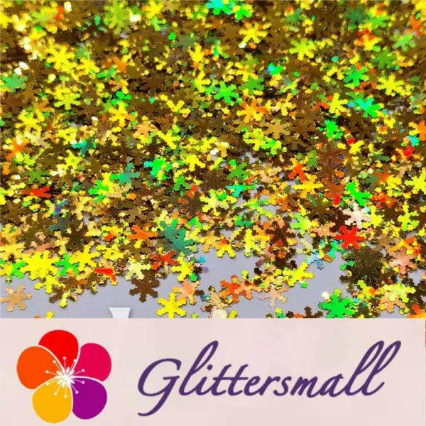 IMG_20200924_201055.webp 6mm Holographic Gold Snowflake Shaped Glitter LB0210