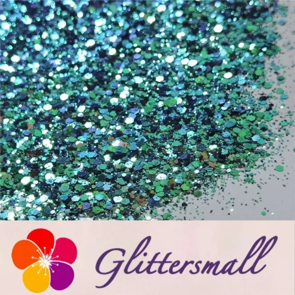 General Mixed Iridescent Phantom Green Glitter C-BSL7150
