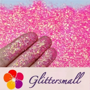 IMG_20201112_205005.webp Fluorescent Pink Iridescent Cellophane Glitter Shards (Flakes) FC339 2x2