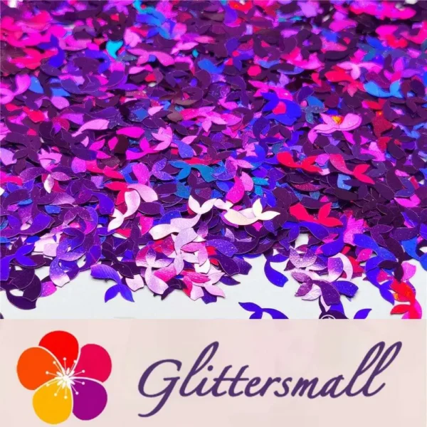 IMG_20201112_212109.webp 9mm Fish Tail Shaped Holographic Purple Glitter LB0800