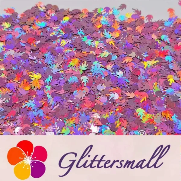 IMG_20201221_145521.webp 9mm Flame Or Fire Shaped Holographic Pink Glitter LB0901