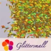 4mm Thunder Or Lightning Shaped Holographic Gold Glitter LB0210