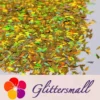 4mm Thunder Or Lightning Shaped Holographic Gold Glitter LB0210