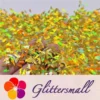 4mm Thunder Or Lightning Shaped Holographic Gold Glitter LB0210