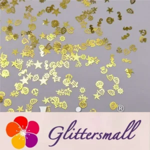 IMG_20210105_144109.webp Golden Marine Organism Shaped Mixed Metal Glitter MC211