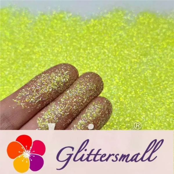 IMG_20210108_161022.webp 0.2/0.4mm Holographic and Fluorescent Green Mixed High Brightness Glitter HL02