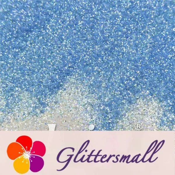 0.2/0.4mm Holographic and Fluorescent Baby Blue Mixed High Brightness Glitter HL11