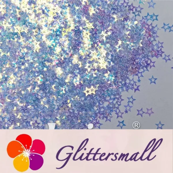 IMG_20210108_172027.webp 6mm Hollow Out Star Shaped Dream Blue Iridescent Glitter C004