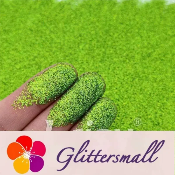 0.2mm Solvent Resistance Holographic Grass Green Glitter For Nail Polish LS0601
