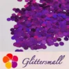 6mm Round Shaped Holographic Purple Glitter LB0800