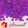 6mm Round Shaped Holographic Purple Glitter LB0800
