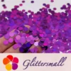 6mm Round Shaped Holographic Purple Glitter LB0800