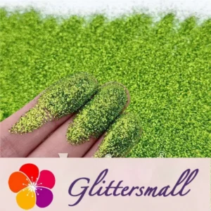 0.3mm Olive Green Fine Glitter Pure Color B0612