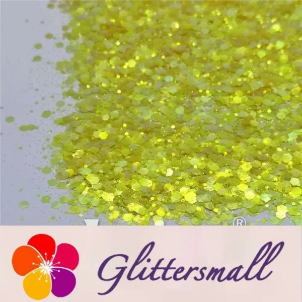 IMG_20210327_145448.webp General Mixed High Brightness Iridescent Lemon Yellow Glitter FC332