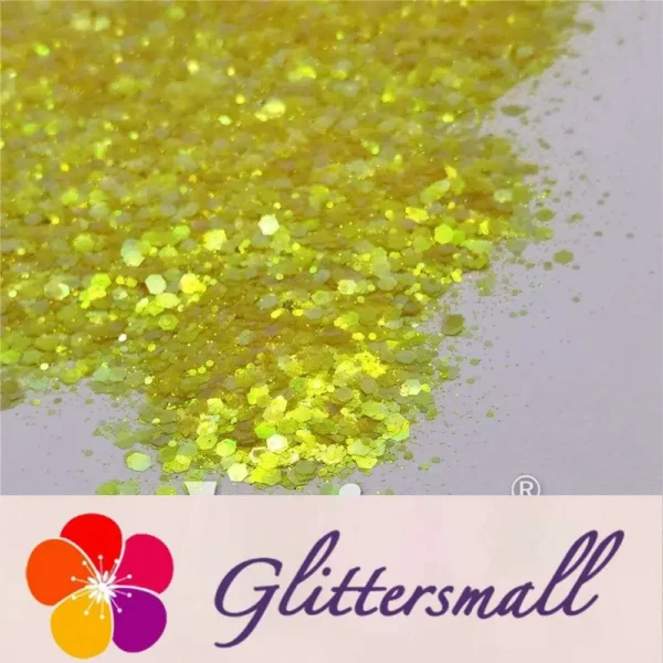 IMG_20210327_145506.webp General Mixed High Brightness Iridescent Lemon Yellow Glitter FC332