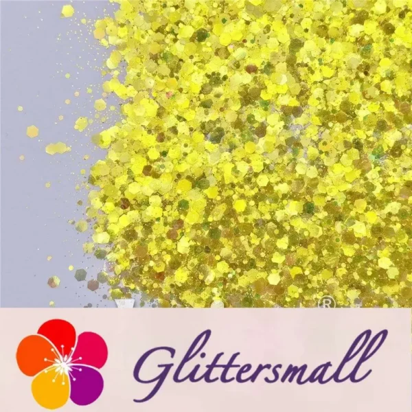 IMG_20210327_145539.webp General Mixed High Brightness Iridescent Lemon Yellow Glitter FC332