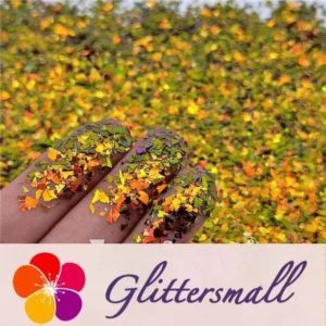 IMG_20210507_143518.webp Iridescent Phantom Color Shift Golden Glitter Flakes C-BSL7122 2X2