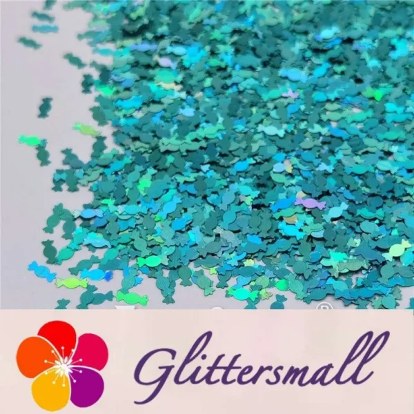 IMG_20210508_153817.webp 6mm Candy Sweet Shaped Holographic Teal Green Glitter LB0702