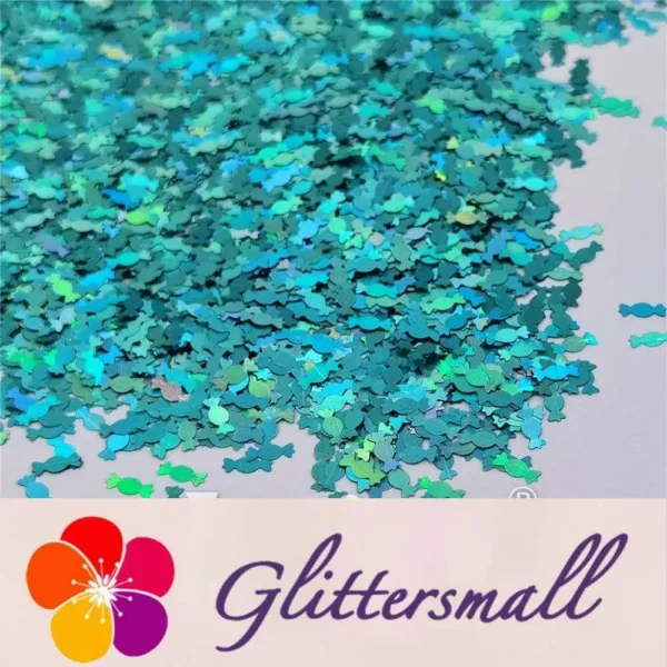 IMG_20210508_153828.webp 6mm Candy Sweet Shaped Holographic Teal Green Glitter LB0702