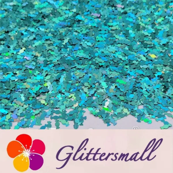 IMG_20210508_153844.webp 6mm Candy Sweet Shaped Holographic Teal Green Glitter LB0702