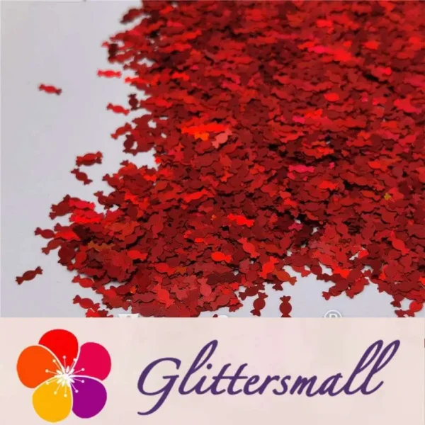 IMG_20210508_154806.webp 6mm Candy Sweet Shaped Holographic Red Glitter LB0300