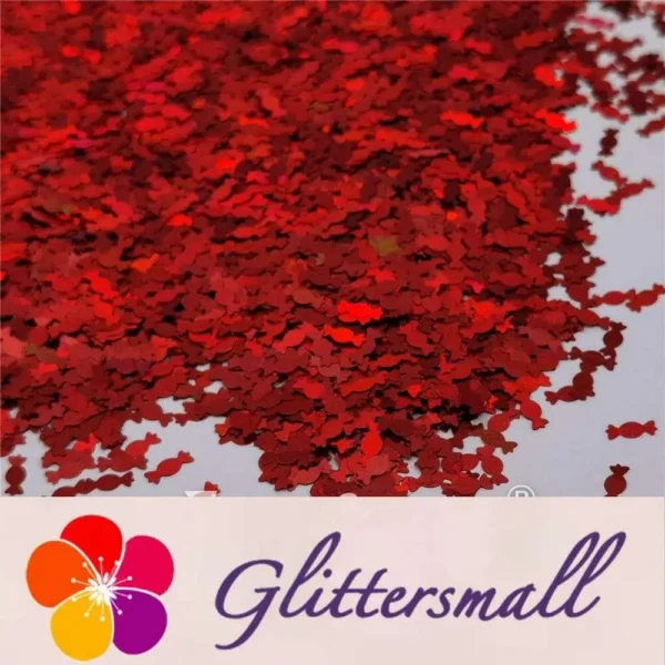 IMG_20210508_154815.webp 6mm Candy Sweet Shaped Holographic Red Glitter LB0300