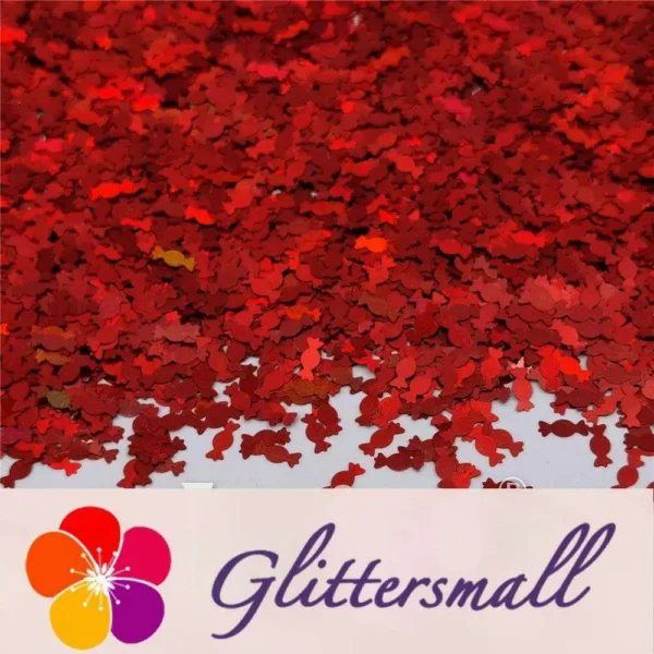 IMG_20210508_154825.webp 6mm Candy Sweet Shaped Holographic Red Glitter LB0300