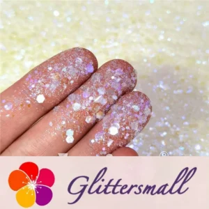 General Mixed High Brightness Iridescent Light Lemon Yellow Glitter FC324