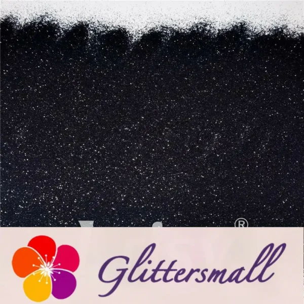 0.2mm Black Pearl Glitter Pure Color B01000A