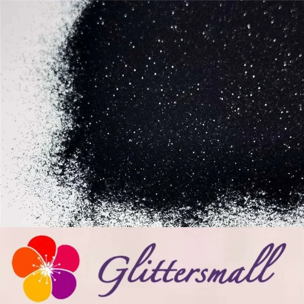 0.2mm Black Pearl Glitter Pure Color B01000A