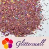 IMG_20210820_134905.webp Holographic Hazy Pink Cellophane Glitter Flakes Holo Shards LB0911 4x4