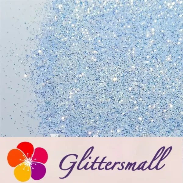 0.4mm Ice Blue and White Brightness Iridescent Glitter FC-F321