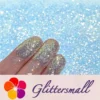 0.4mm Ice Blue and White Brightness Iridescent Glitter FC-F321