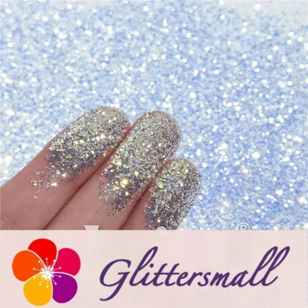 IMG_20210820_142433.webp 0.4mm Ice Blue and White Brightness Iridescent Glitter FC-NIB