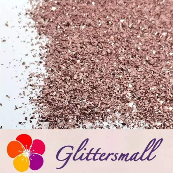 IMG_20210820_144516.webp Rose Gold Pure Color Cellophane Glitter Flakes Shards B0230 2x2