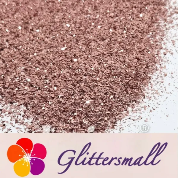 IMG_20210820_144527.webp Rose Gold Pure Color Cellophane Glitter Flakes Shards B0230 2x2