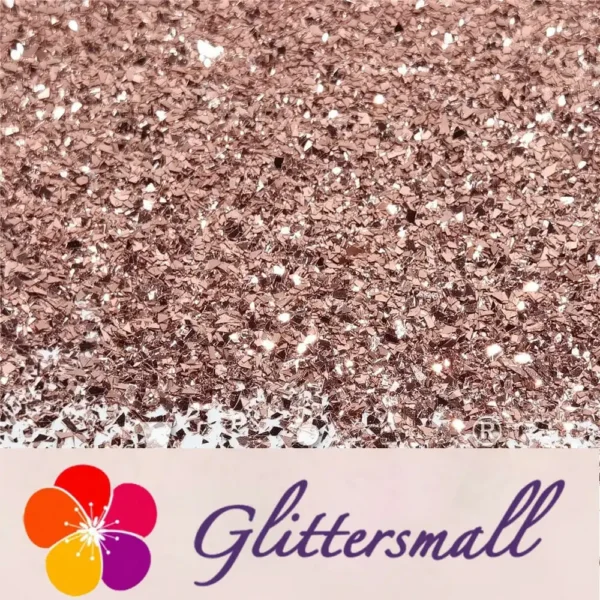 IMG_20210820_144548.webp Rose Gold Pure Color Cellophane Glitter Flakes Shards B0230 2x2