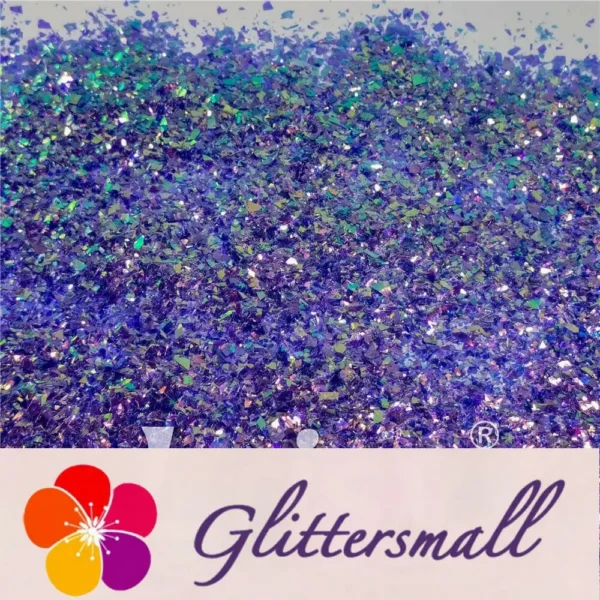 IMG_20210821_104708.webp Fluorescent Purple High Brightness Iridescent Cellophane Glitter Shards (Flakes) FC336 4x4