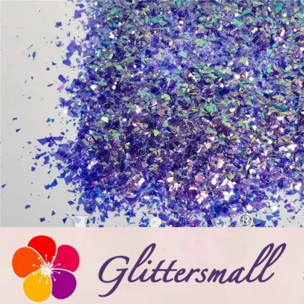 IMG_20210821_104737.webp Fluorescent Purple High Brightness Iridescent Cellophane Glitter Shards (Flakes) FC336 4x4