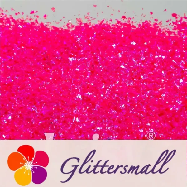 IMG_20210821_105156.webp Fluorescent High Brightness Magenta Iridescent Cellophane Glitter Shards (Flakes) FC349 4x4