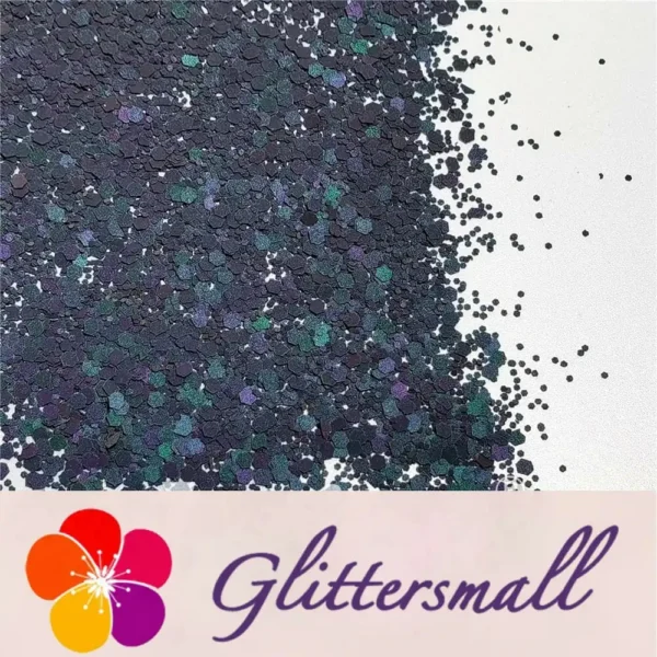 IMG_20210930_184420.webp Mixed Glow In The Dark (Reflect Light At Night) Black To Purple Glitter FC-FG1000